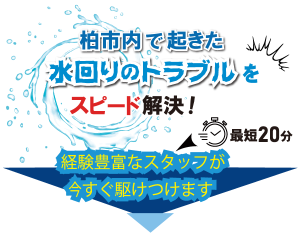 水回りのトラブルをスピード解決